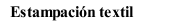 Estampación textil